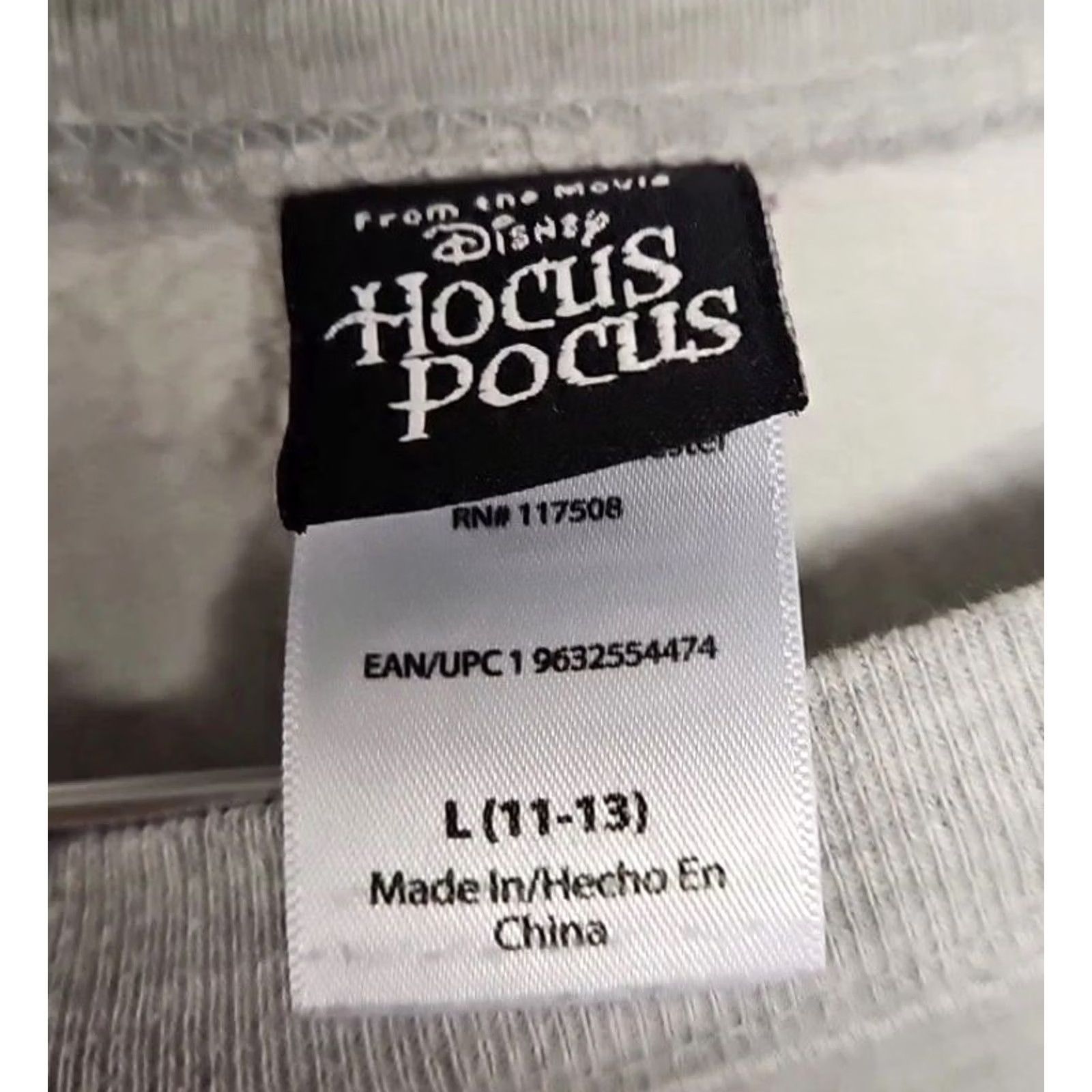 Vintage Disney Hocus Pocus Women’s Sweatshirt L Sanderson Sisters Graphic Pullover Crew Neck Gray Cotton Blend Juniors Activewear Sweatshirt Women Size L / US 10 / IT 46 - 4 Thumbnail