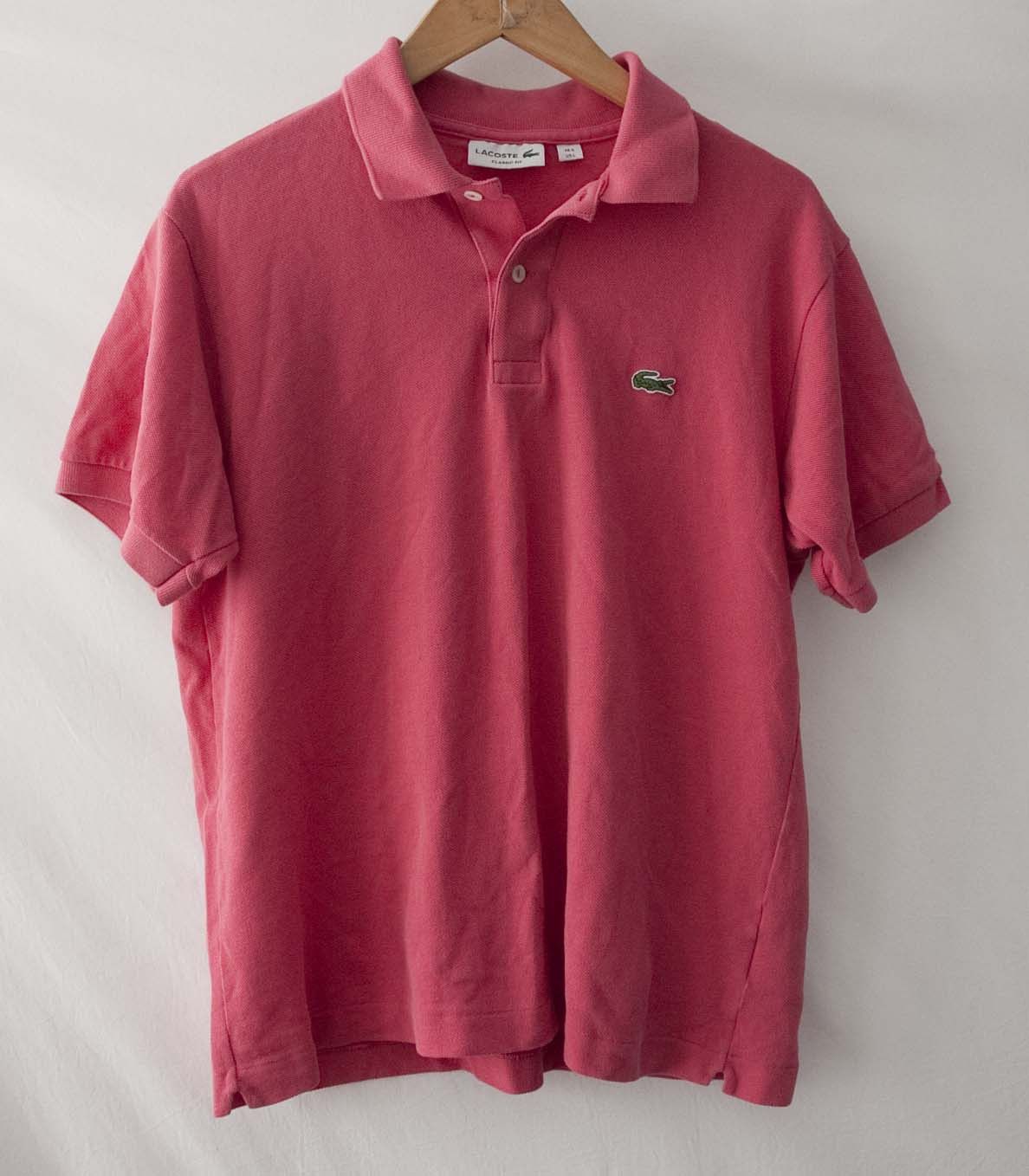 Lacoste Lacoste Polo Classic Fit Size 5/ M/L Pink Size US L / EU 52-54 / 3 - 2 Thumbnail
