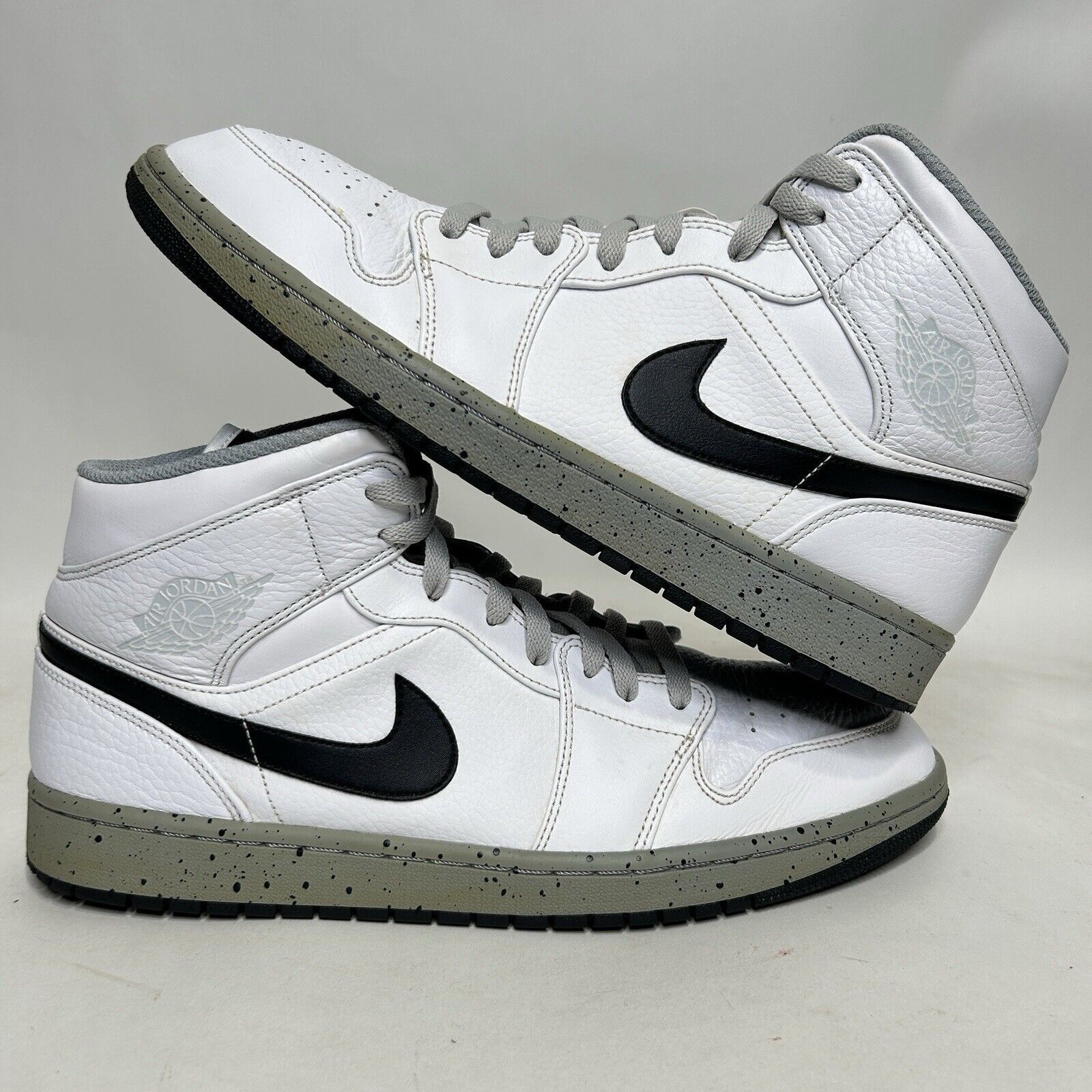 Air jordan 1 mid white cement outlet