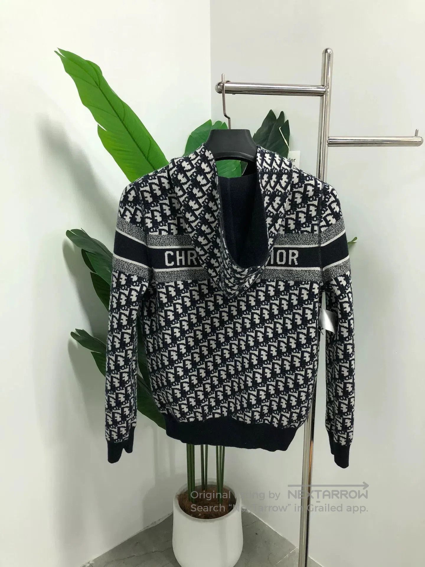 Dior Dior Oblique Print Hooded Zip Sweatshirt. Size L / US 10 / IT 46 - 2 Thumbnail