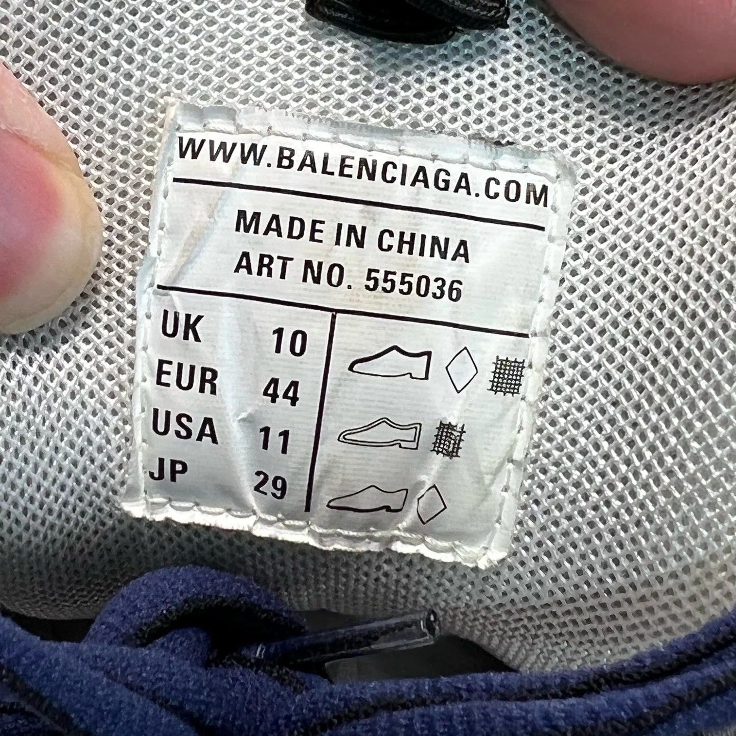 Balenciaga Balenciaga Track White Blue LED 44 97 New Size US 11 / EU 44 - 8 Thumbnail