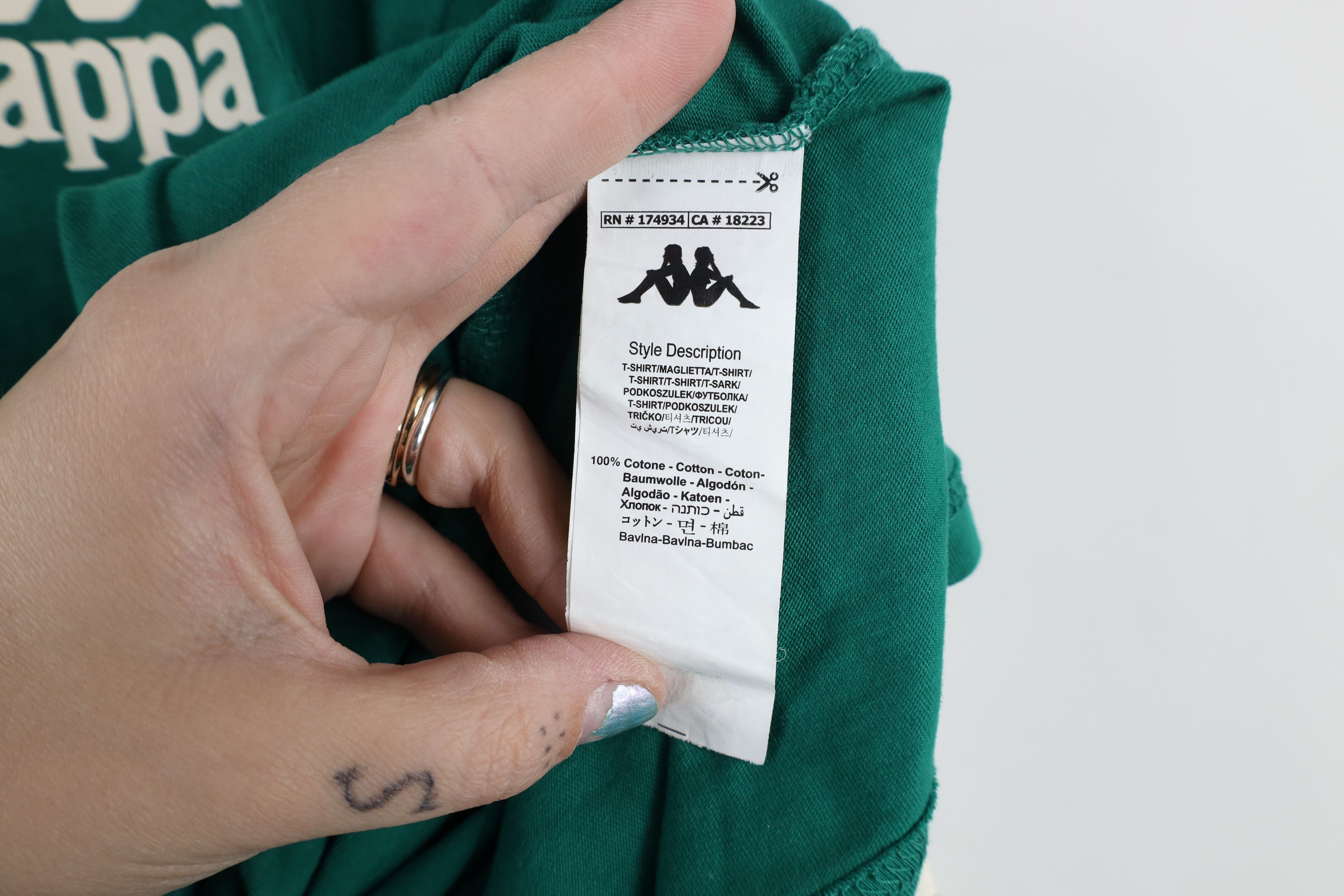 Kappa × Vintage Vintage Kappa Soccer Spell Out Long Sleeve T-Shirt Green Size US L / EU 52-54 / 3 - 10 Thumbnail
