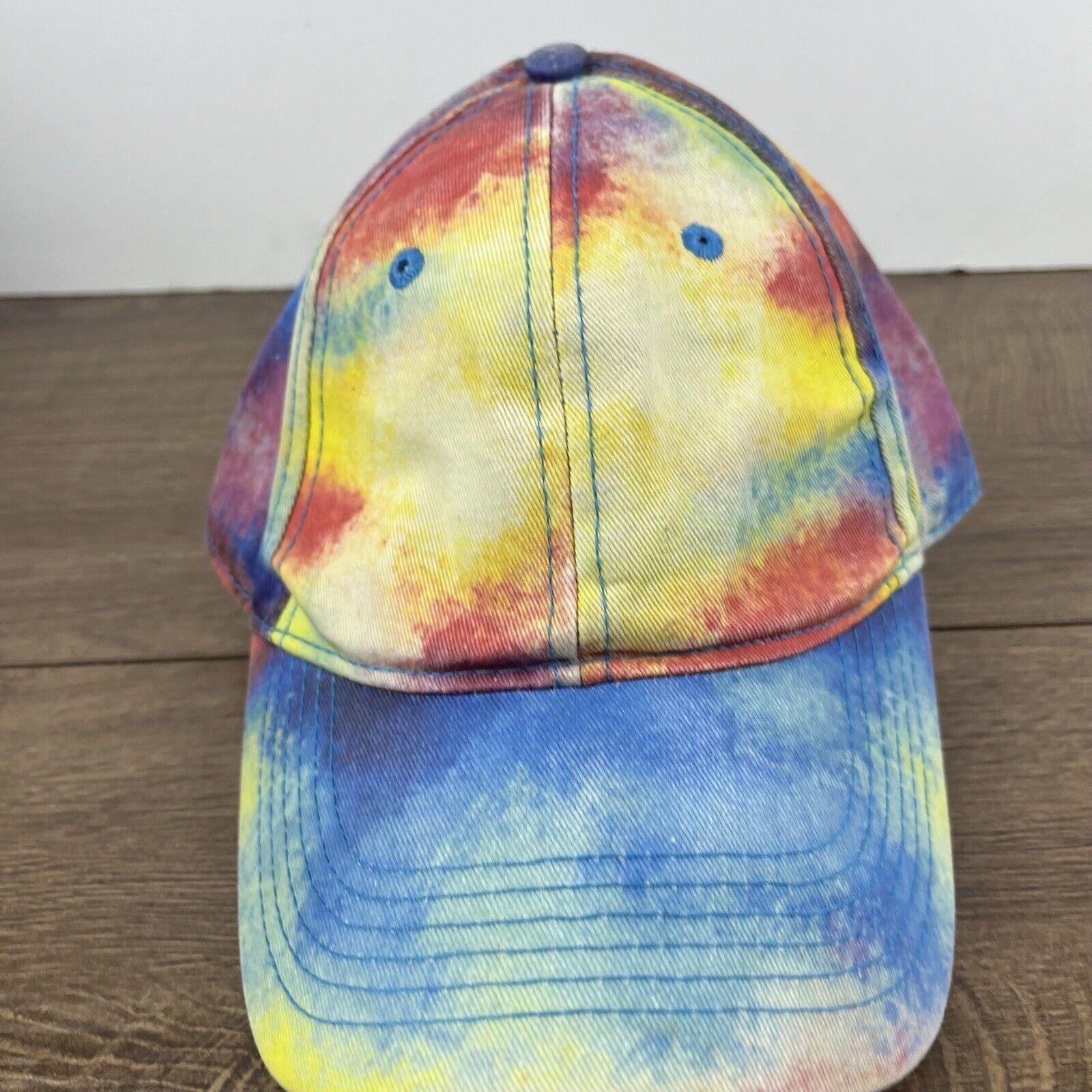 Other Tye Die Hat Tie Dye Adjustable Hat Blue Hat Adjustable Blue Size ONE SIZE - 7 Thumbnail