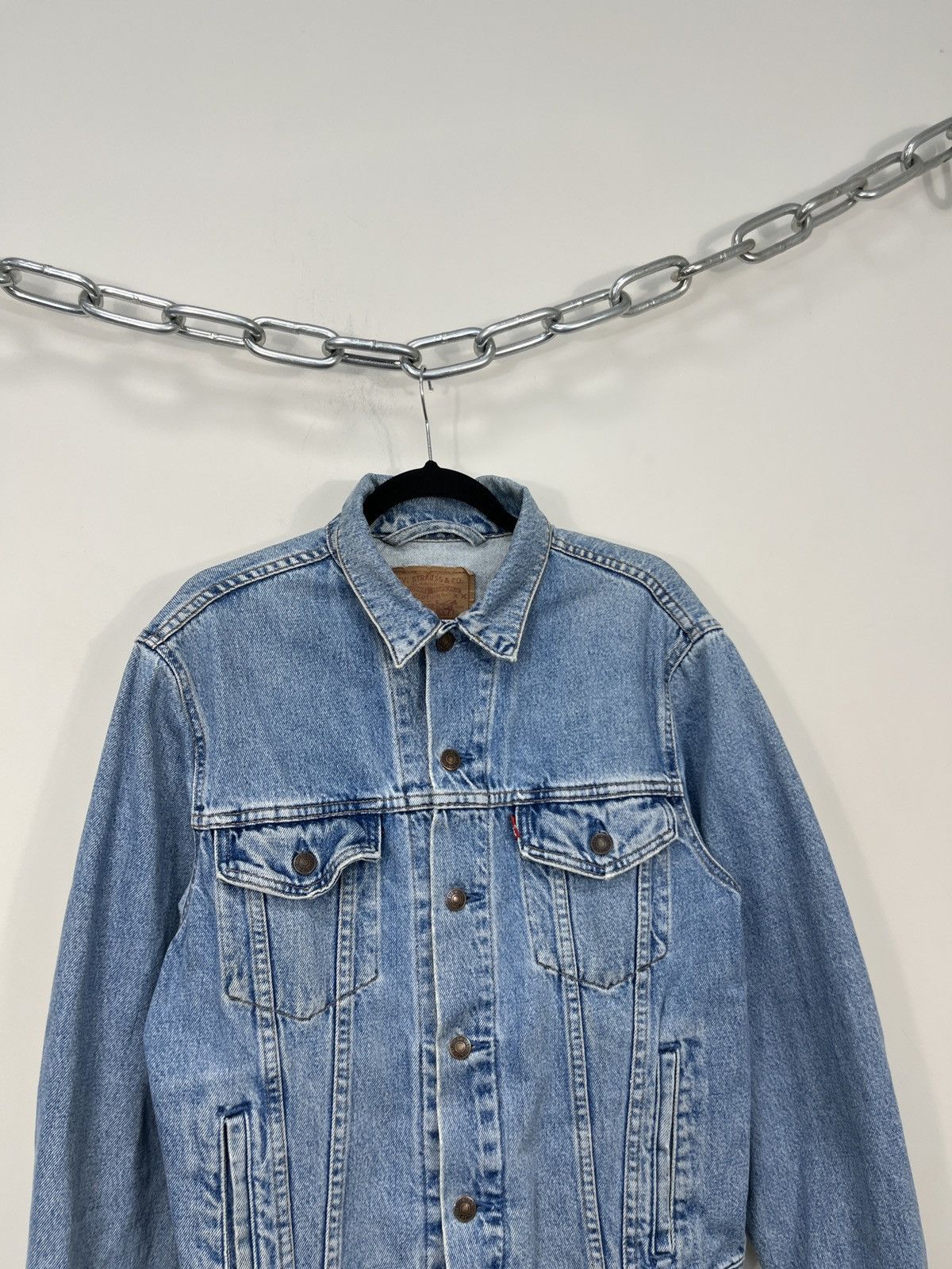 Levi's Vintage Levi’s USA Light Blue Hype Denim Jacket Size US M / EU 48-50 / 2 - 3 Thumbnail