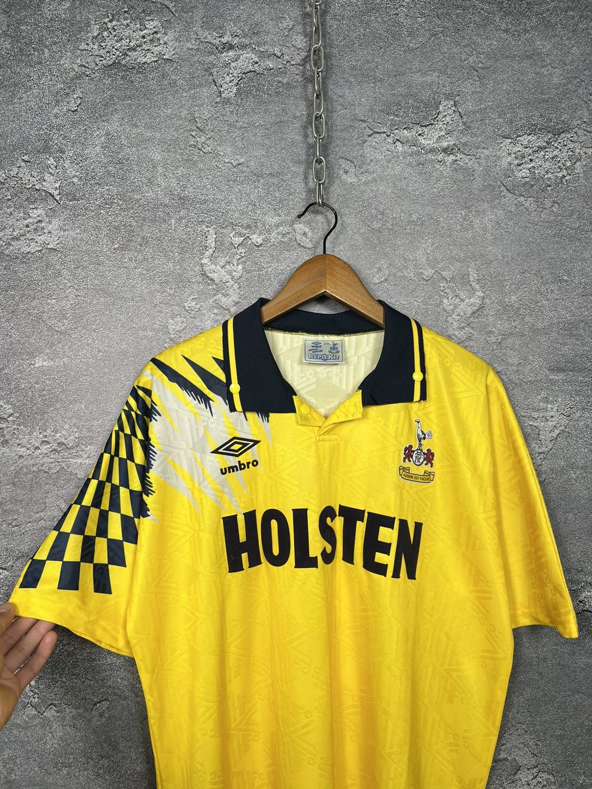 Umbro Tottenham Hotspur 1991/1995 #11 Nayim Away Shirt Jersey Size US XXL / EU 58 / 5 - 3 Thumbnail