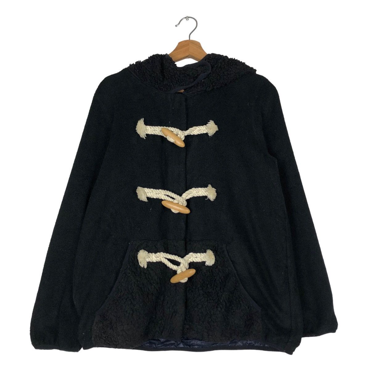 Issey Miyake 🔥Wool Biker Jacket Wood Button Mercibeaucoup Jevous Enprie Size US M / EU 48-50 / 2 - 1 Thumbnail