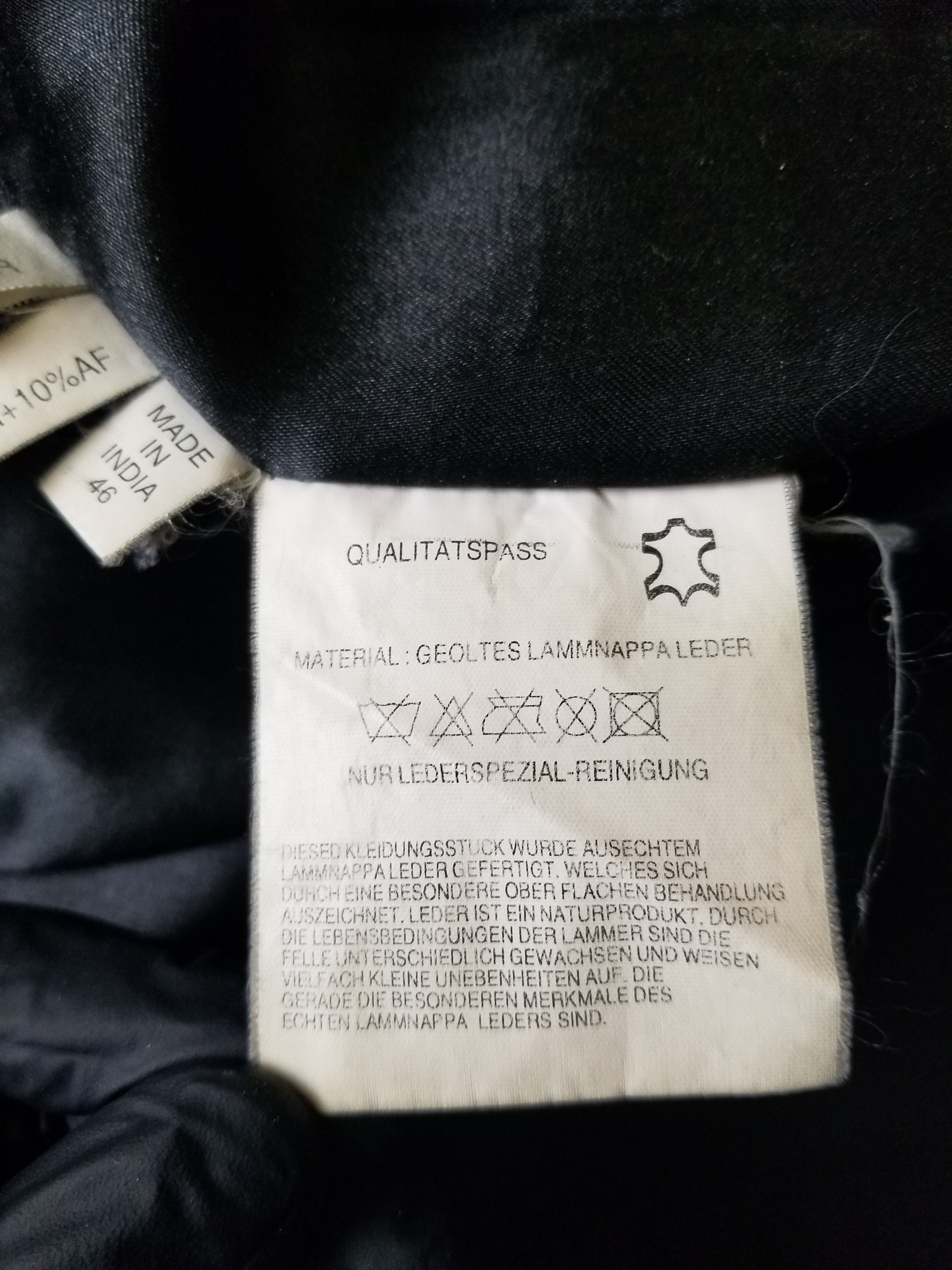 Reebok Vintage Reebok Oiled Lamb Nappa Leather Jacket Men's Size 46 Size US XL / EU 56 / 4 - 16 Thumbnail