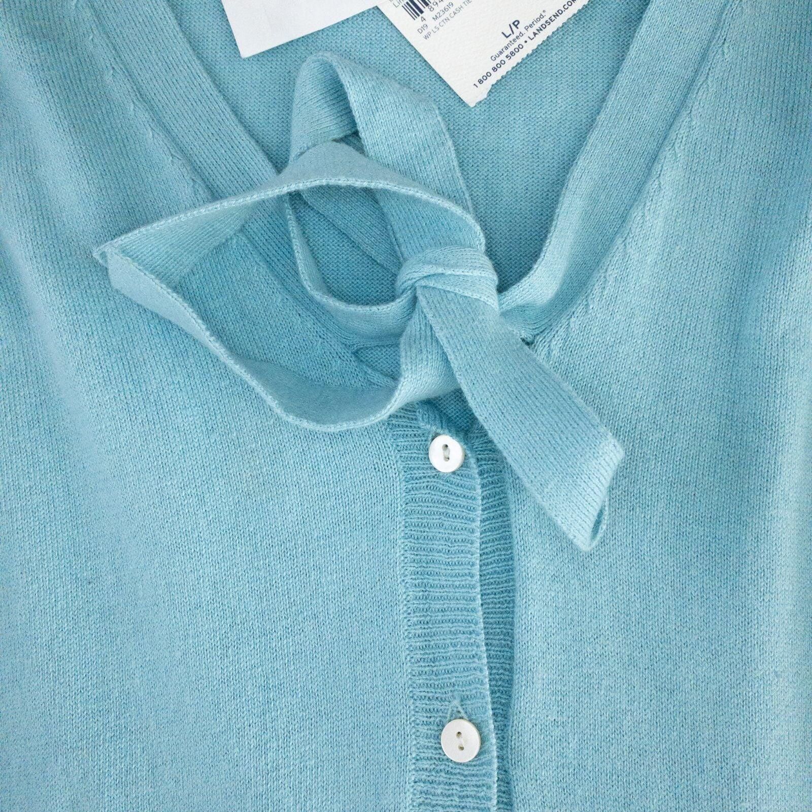 Lands' End Lands End Marine Blue Solid Cardigan Womens Large Size L / US 10 / IT 46 - 4 Thumbnail