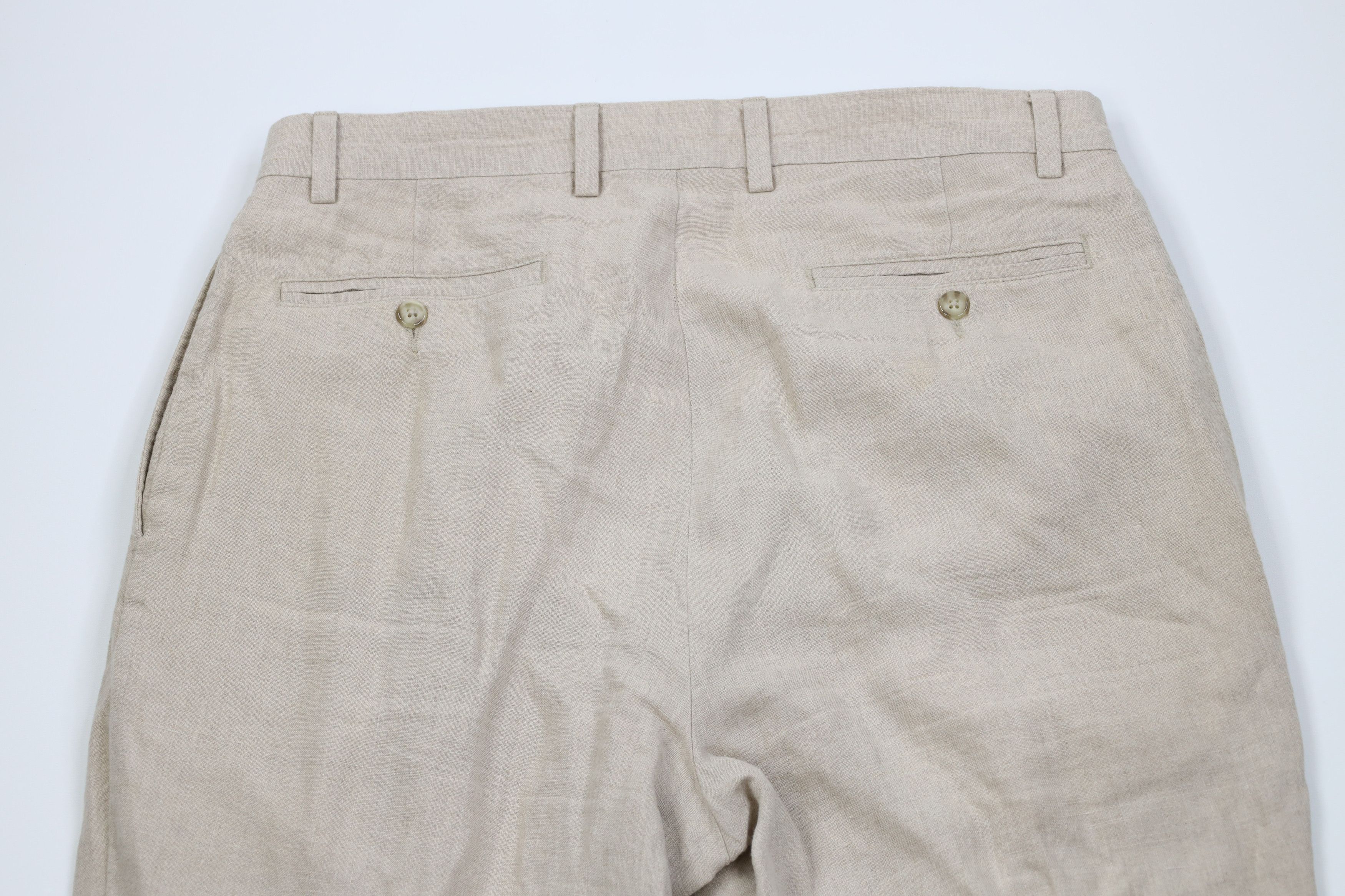Vintage Vintage 90s Y2K Streetwear Knit Wide Leg Chino Pants Beige Size US 36 / EU 52 - 11 Thumbnail