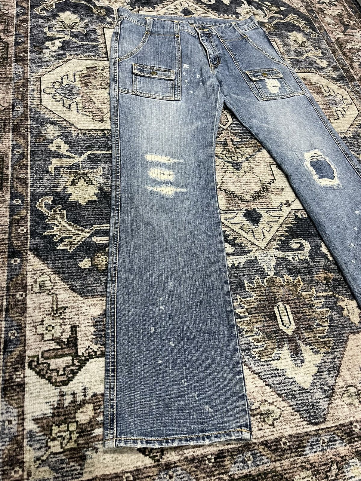 Boycott × If Six Was Nine × Vintage Vintage BOYCOTT Bush Pants Distressed Denim Pants Size US 33 - 2 Thumbnail