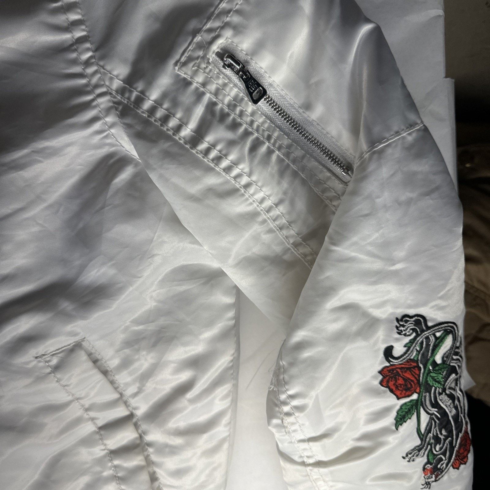 & Other Stories WT02 Flight Pilot Jacket Bomber White Womens Small Size US S / EU 44-46 / 1 - 7 Thumbnail