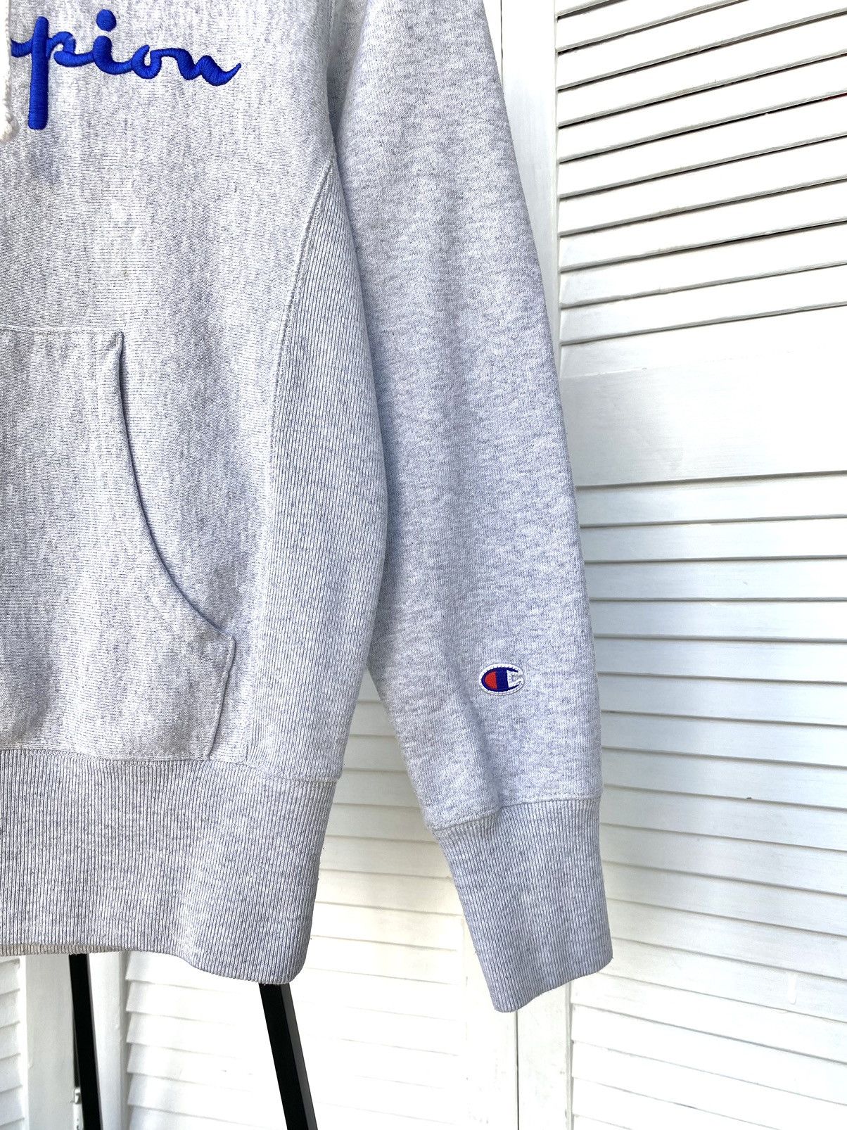Champion × Vintage Vintage Champion Knit Big Logo Y2K Hoodie Sweatshirt Size US S / EU 44-46 / 1 - 5 Thumbnail
