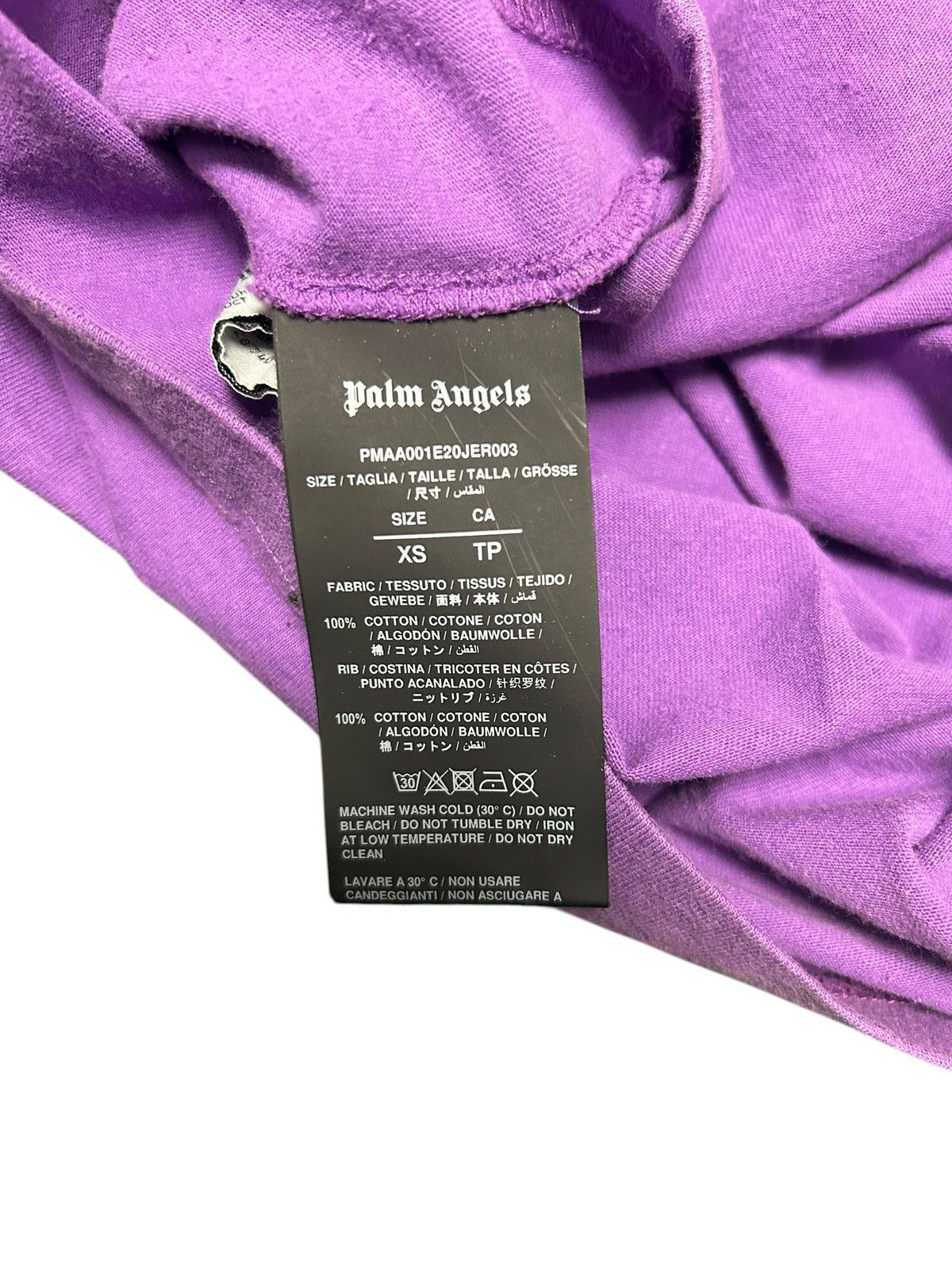 Palm Angels Palm Angels Bear Tee Purple - Extra Small Size US XS / EU 42 / 0 - 6 Thumbnail