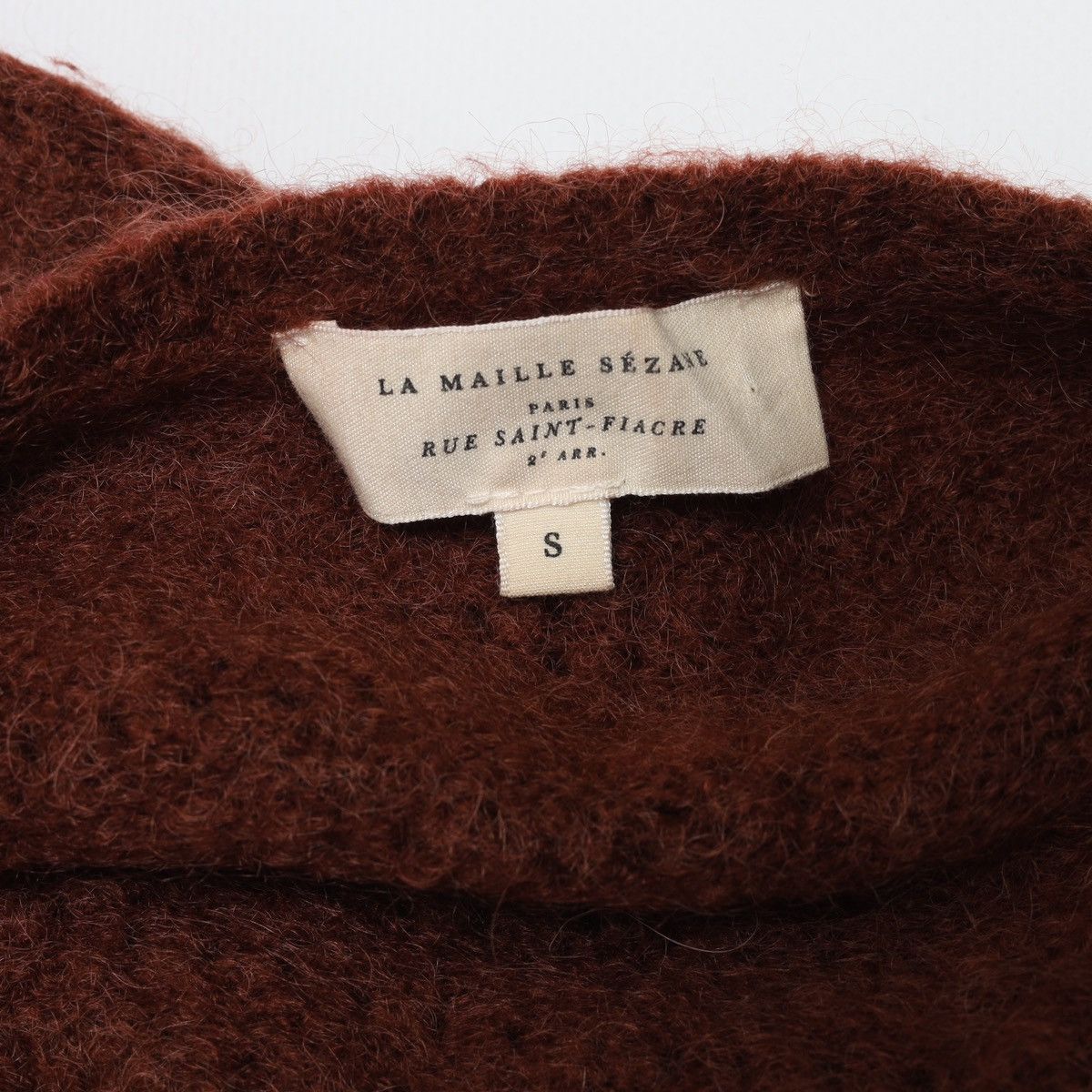 Sezane Sezane Kid Mohair Sweater Open V neck Size S / US 4 / IT 40 - 10 Thumbnail