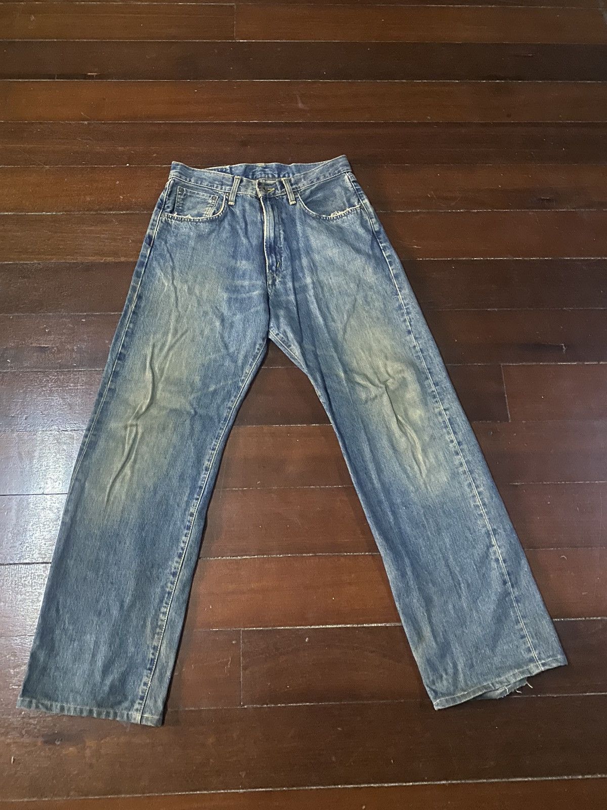 Fire vtg EDWIN 505 type wide leg selvedge great faded