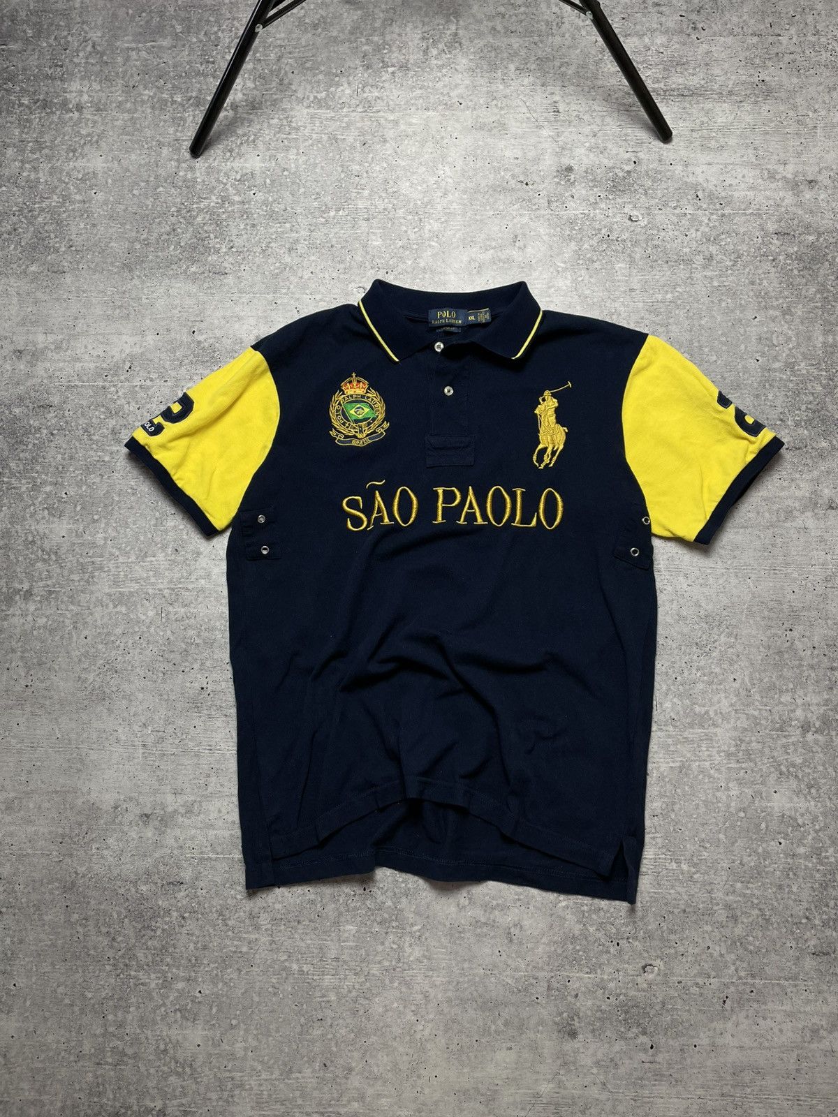 Polo Ralph Lauren Ralph Lauren Polo T-Shirt Sao Paulo Big Pony Rugby XXL Y2K Size US XXL / EU 58 / 5 - 1 Thumbnail