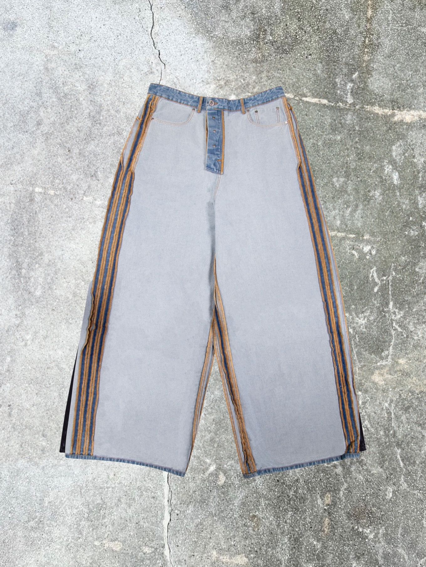 image of Vetements Inside-Out Big Shape Jeans in Denim, Men's (Size 36)
