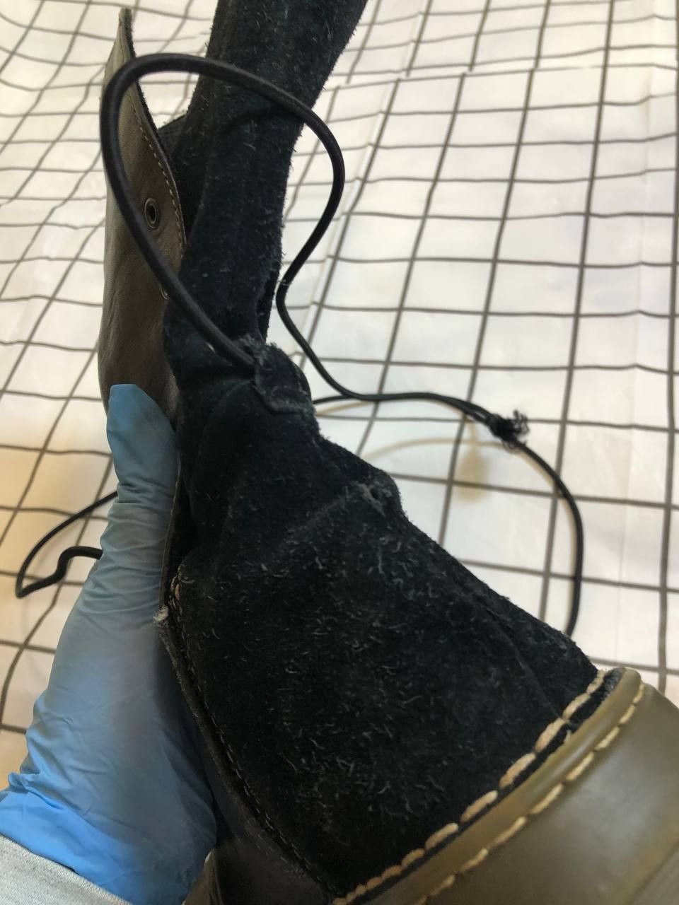 Dr. Martens Dr Martens Vintage Cut Out Mid Calf Black Leather Suede Size US 4 / IT 34 - 4 Thumbnail