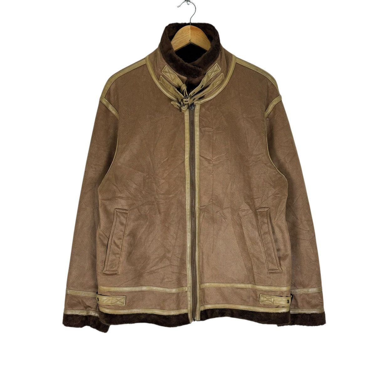 Japanese Brand × Tultex × Vintage ☀️TULTEX OUTDOOR B3 SYNTHETIC LEATHER JACKET Size US L / EU 52-54 / 3 - 4 Thumbnail