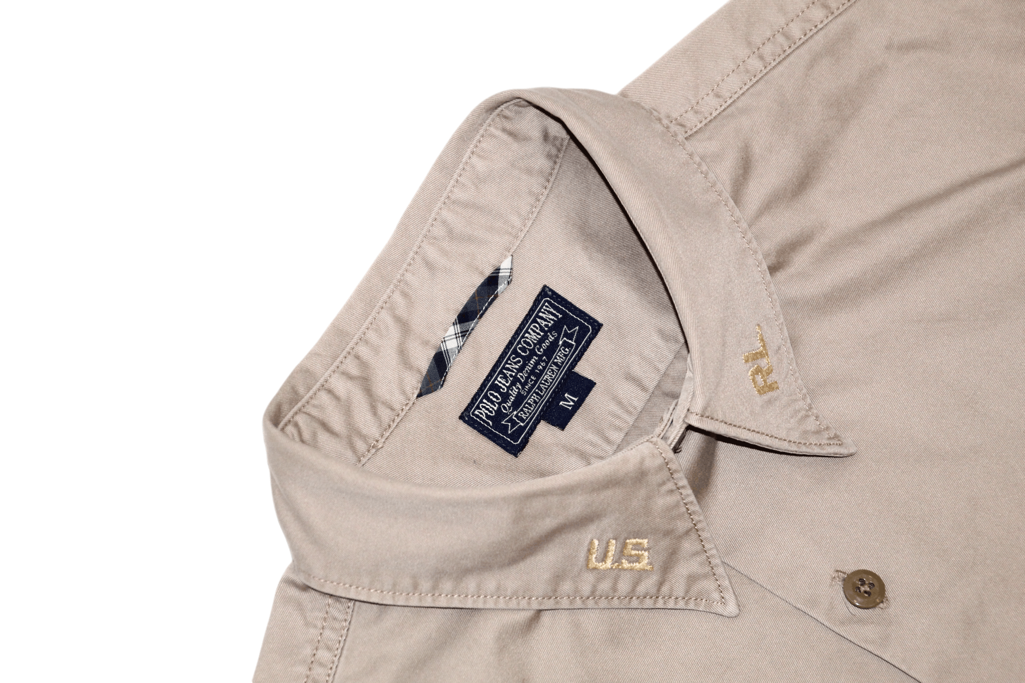 Polo Ralph Lauren Polo Jeans Co. U.S.-R.L. Military Brushed Cotton Overshirt Size US S / EU 44-46 / 1 - 4 Thumbnail