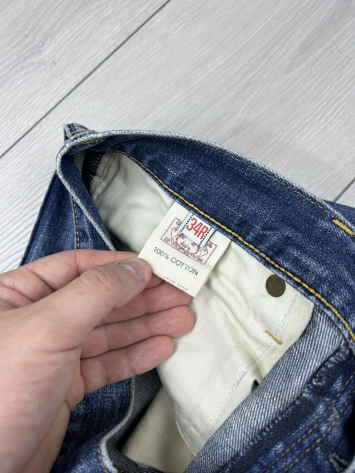 Japanese Brand × Vintage Evisu Vintage denim jeans size 34 Size US 34 / EU 50 - 7 Thumbnail