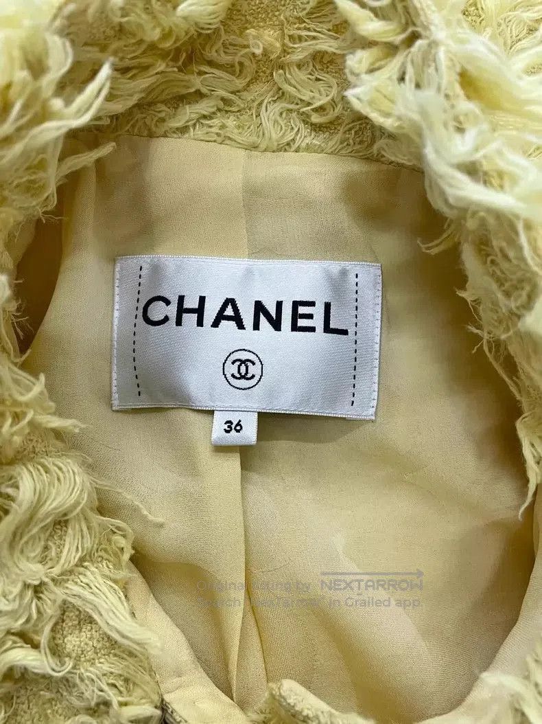 Chanel Chanel Yellow Collar Tie Fringe Jacket. Size US S / EU 44-46 / 1 - 4 Thumbnail