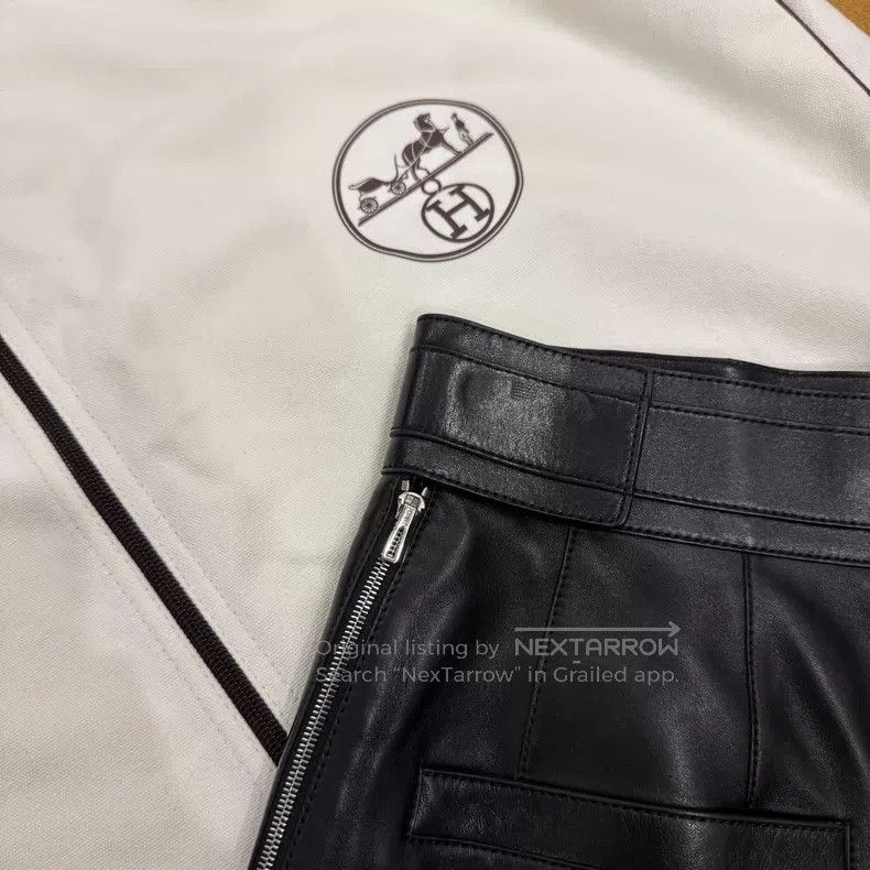 Hermes Hermes Black Sheepskin Waist Ring Short Pants Skirt Size 24" / US 00 / IT 34 - 6 Thumbnail
