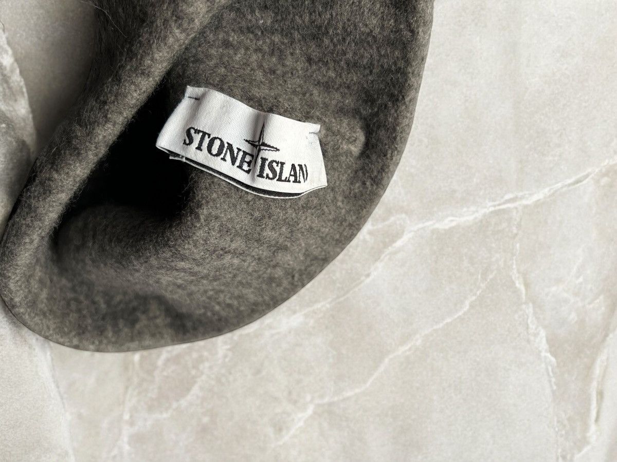 Stone Island × Vintage STONE ISLAND WOOL BEANIE SMALL SIZE HEAVY KNIT Vintage hat Size 26 - 5 Thumbnail