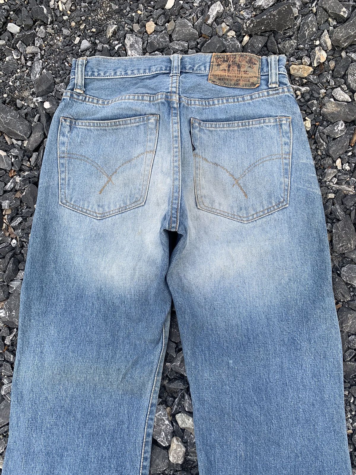 Kapital VINTAGE BLUE BLUE INDIGO SELVEDGE JAPANESE DISTRESSED DENIM Size US 28 / EU 44 - 8 Thumbnail