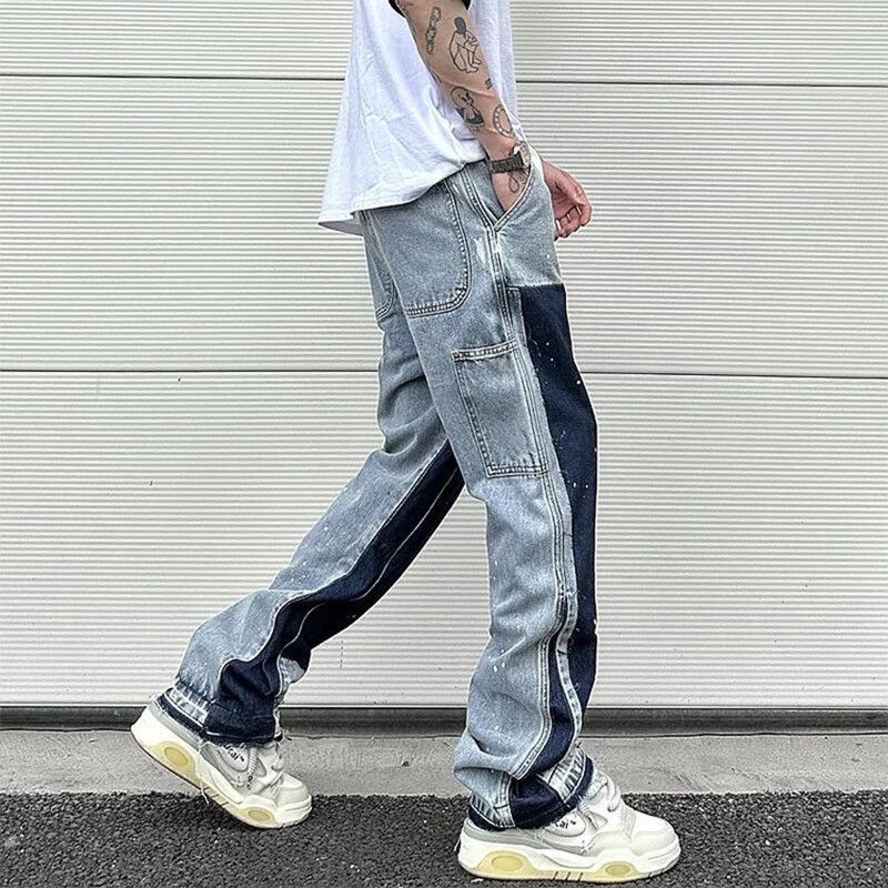Jean Blue Graffiti Wide Jeans Size US 32 / EU 48 - 3 Thumbnail