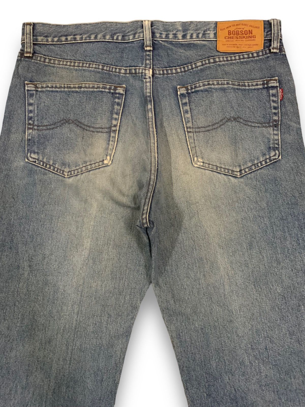 Japanese Brand Vintage Japanese Brand Bobson Blue Washed Loose Fit Jeans Size US 34 / EU 50 - 11 Thumbnail