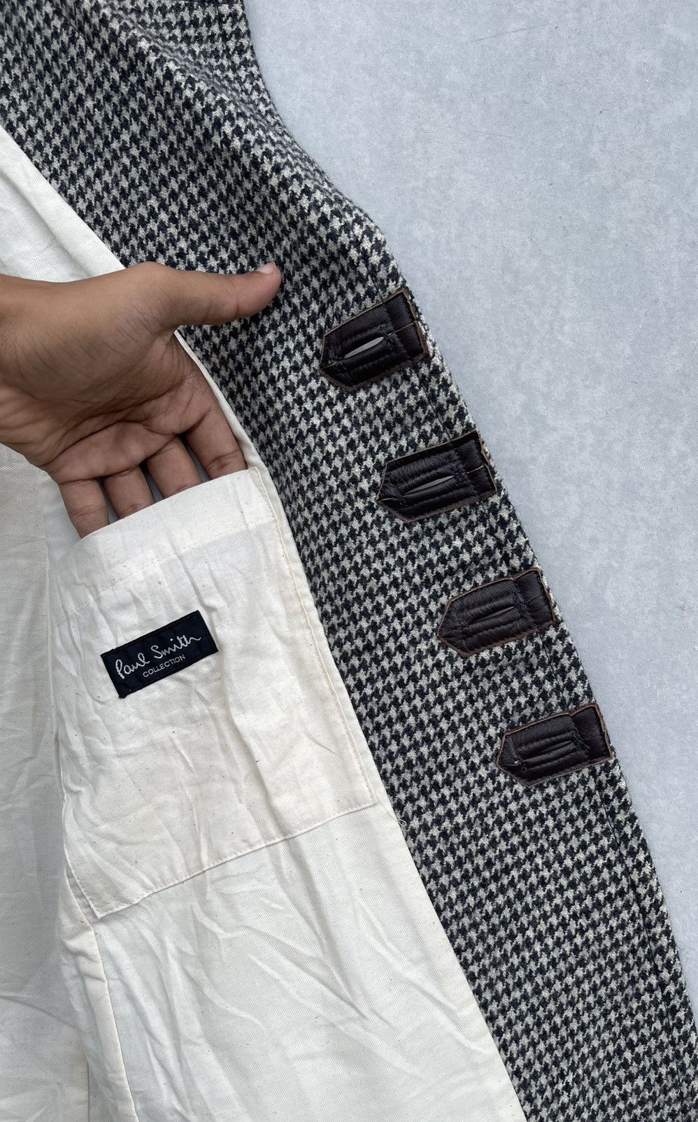 Paul Smith × Vintage 🔥Vintage Paul Smith Men's Diagonal Check Button Jacket Size US M / EU 48-50 / 2 - 11 Thumbnail