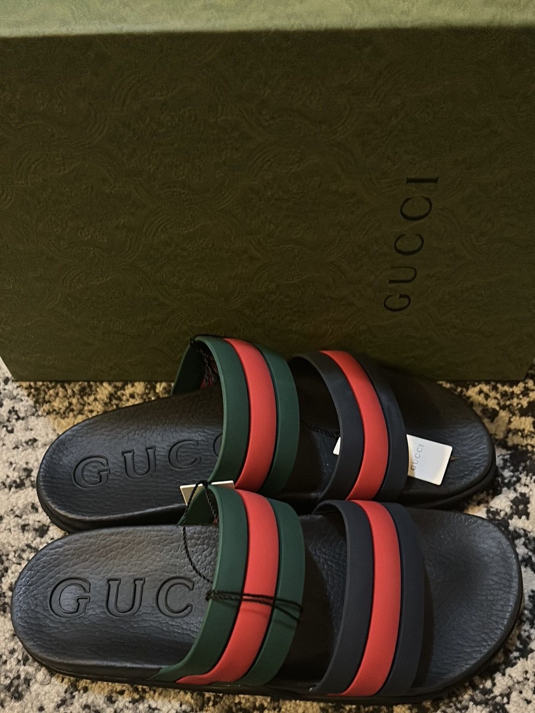 Gucci Gucci Agrado GRG Rubber Slide Sandal size 10 Size US 10 / EU 43 - 2 Thumbnail