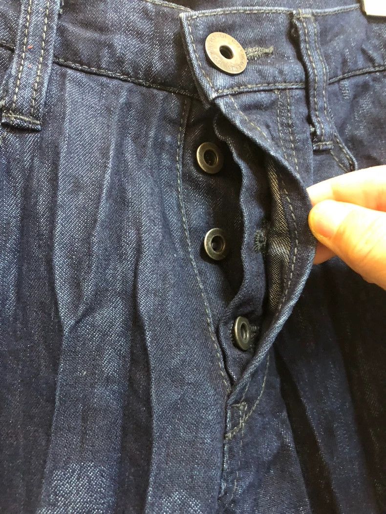 Issey Miyake Issey Miyake size:1 Blue pleated jeans Size US 30 / EU 46 - 3 Thumbnail