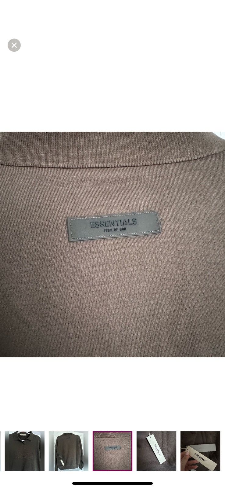 Essentials Essentials Long Sleeve Polo Size S / US 4 / IT 40 - 5 Thumbnail
