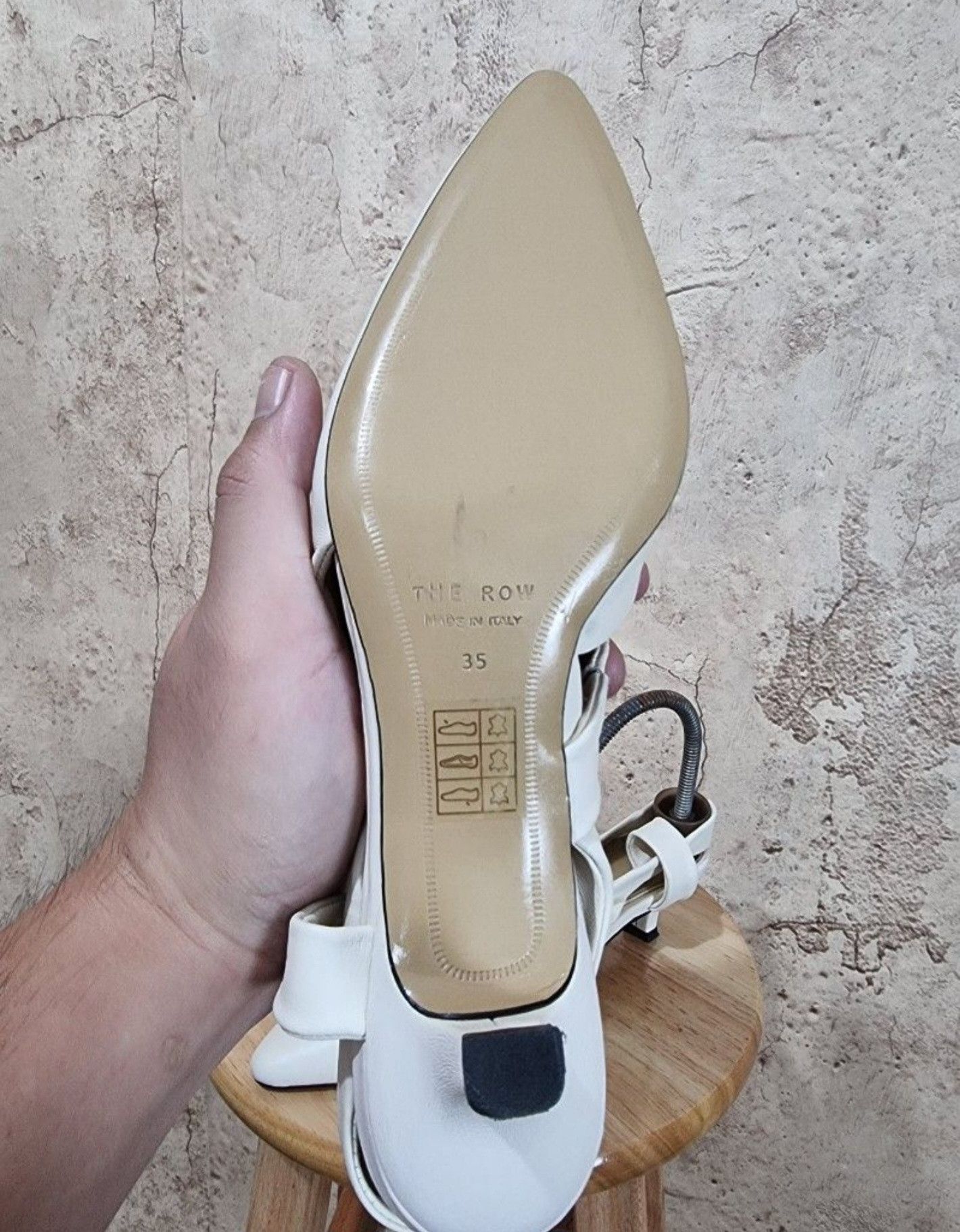 The Row The Row Coco Twist Leather Sling back heels Size US 5 / IT 35 - 5 Thumbnail