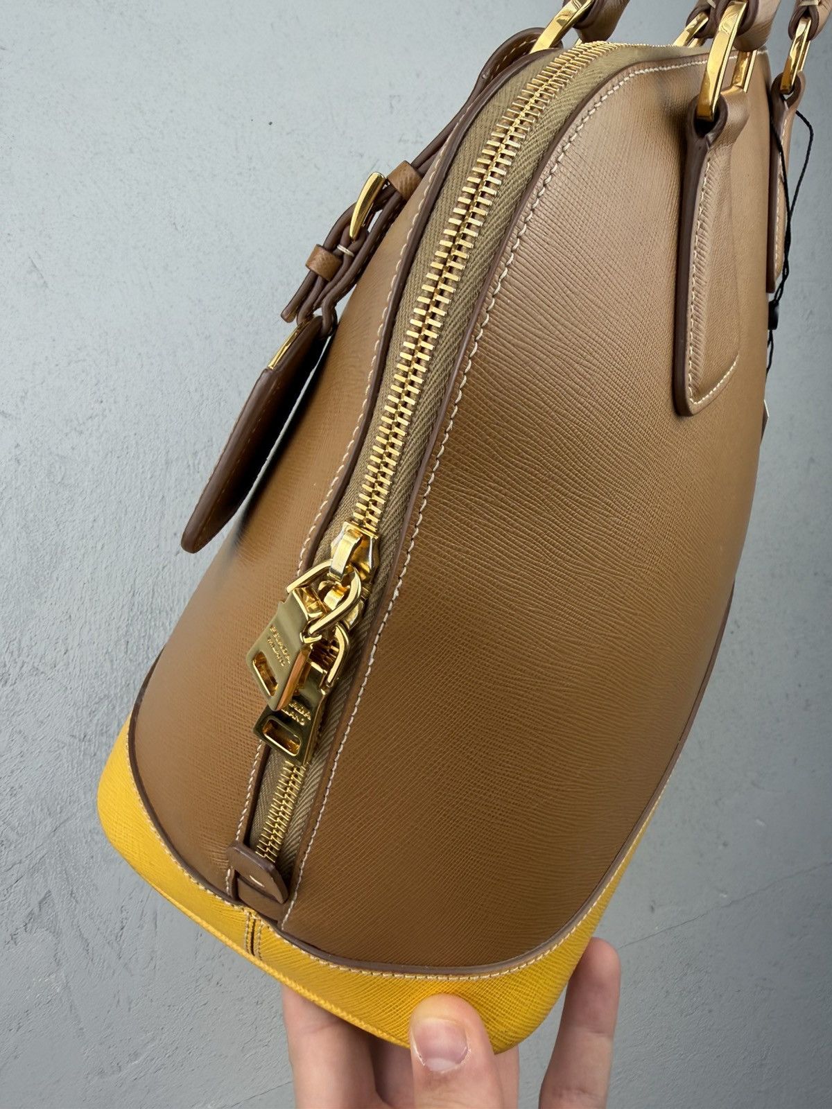 Prada Prada Saffiano Lux Caramel + Mimo Size ONE SIZE - 3 Thumbnail