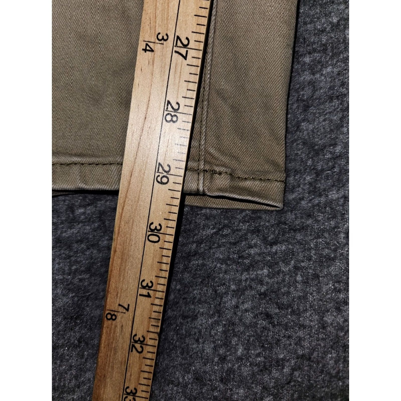 Vintage L.L. Bean Signature Jeans Women's 14 Beige Straight Leg Denim Embroidered Logo City 29in Inseam Mens Women Girls Size 36" / US 14 / IT 50 - 5 Thumbnail