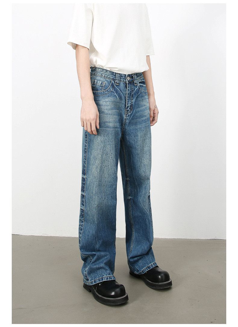 Japanese Brand × Jean American high street lightning ripple blue jeans Size US 32 / EU 48 - 3 Thumbnail