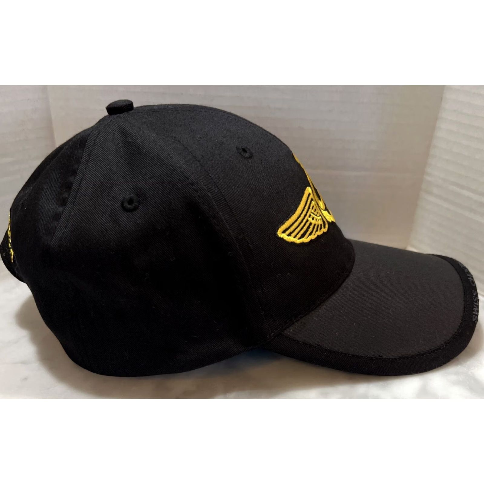 Breitling VINTAGE Breitling Baseball Cap Hat Snapback Men One Size Black Adjustable Logo Casual Summer Size ONE SIZE - 6 Thumbnail