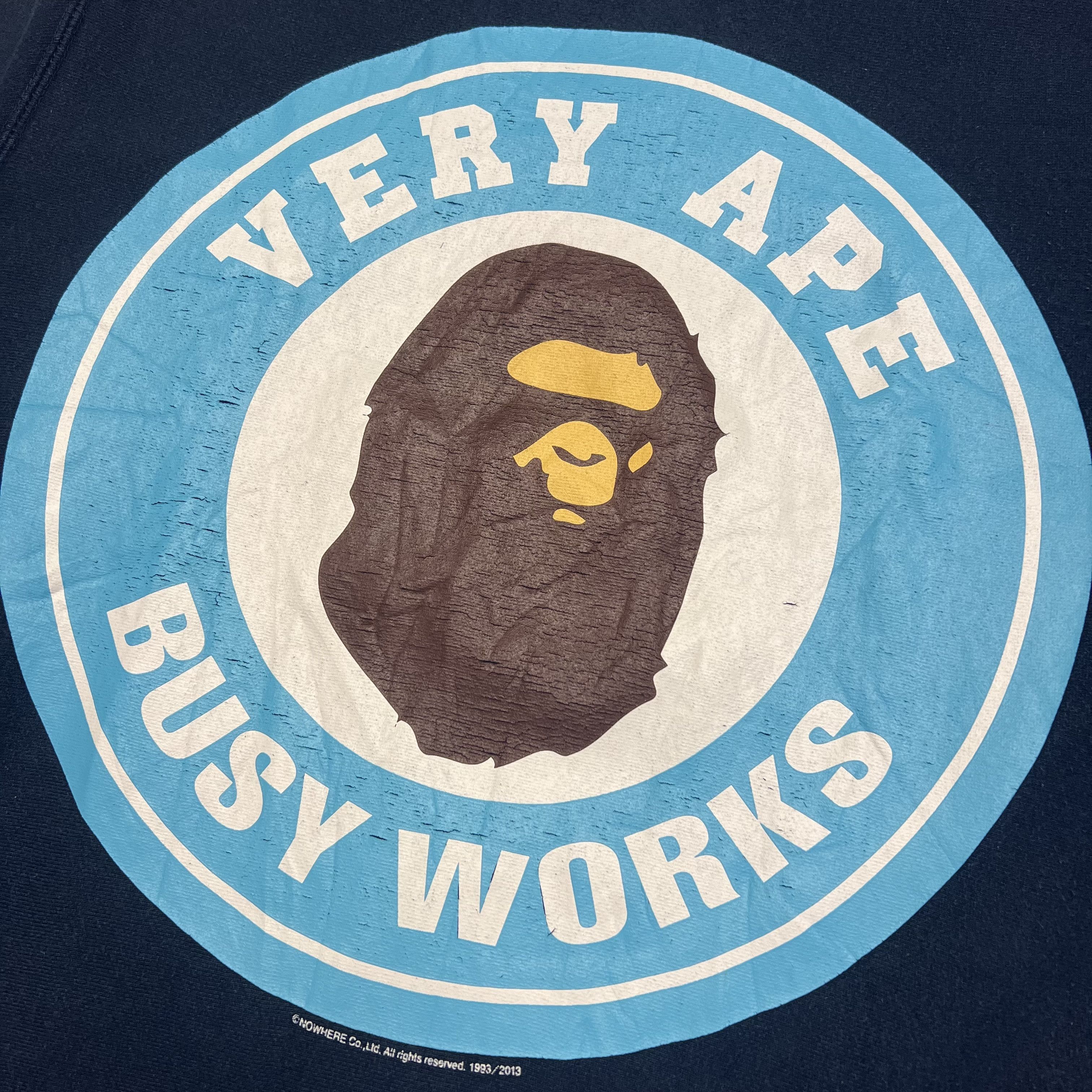 Bape A Bathing Ape Very Ape Busy Works Sweatshirt Size US L / EU 52-54 / 3 - 3 Thumbnail