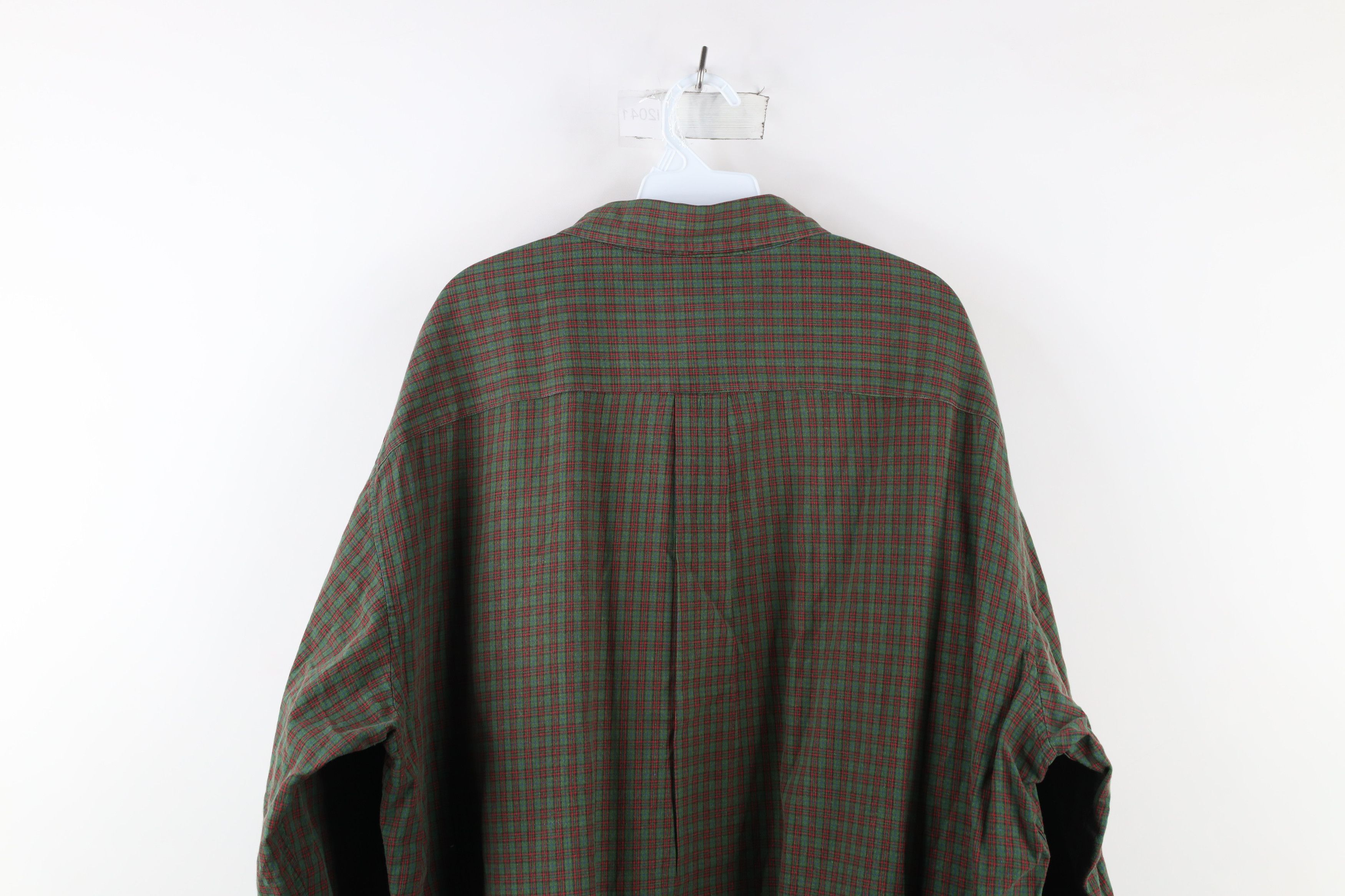 J.Crew × Vintage Vintage 90s J Crew Out Collared Button Down Shirt Plaid Size US XXL / EU 58 / 5 - 8 Thumbnail