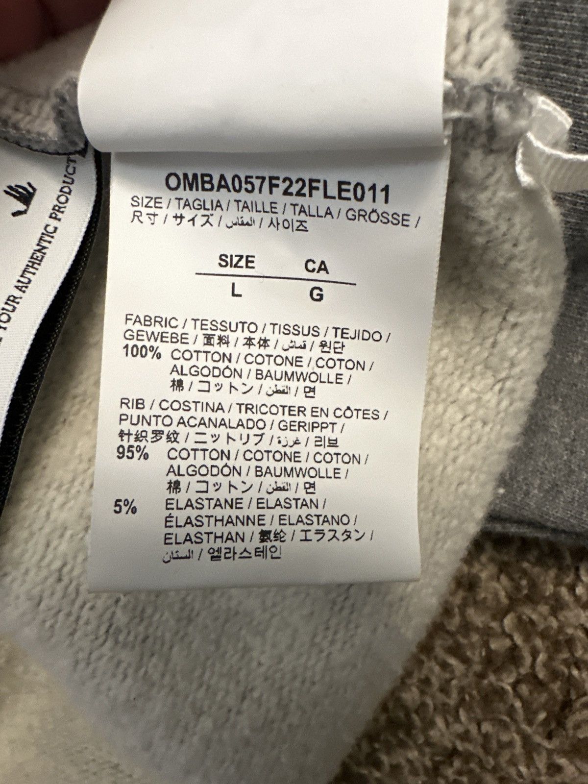 Off-White Off White Wave Diagonal Crewneck Sweatshirt Size US L / EU 52-54 / 3 - 4 Thumbnail