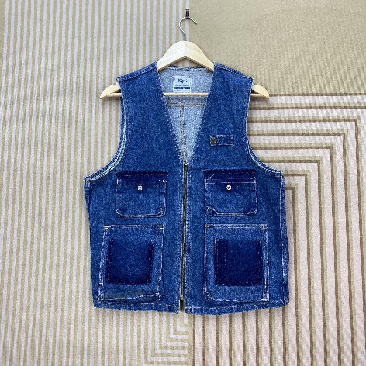 Vintage 🫶Vintage Bobson Denim Vest Jacket Size US M / EU 48-50 / 2 - 1 Thumbnail