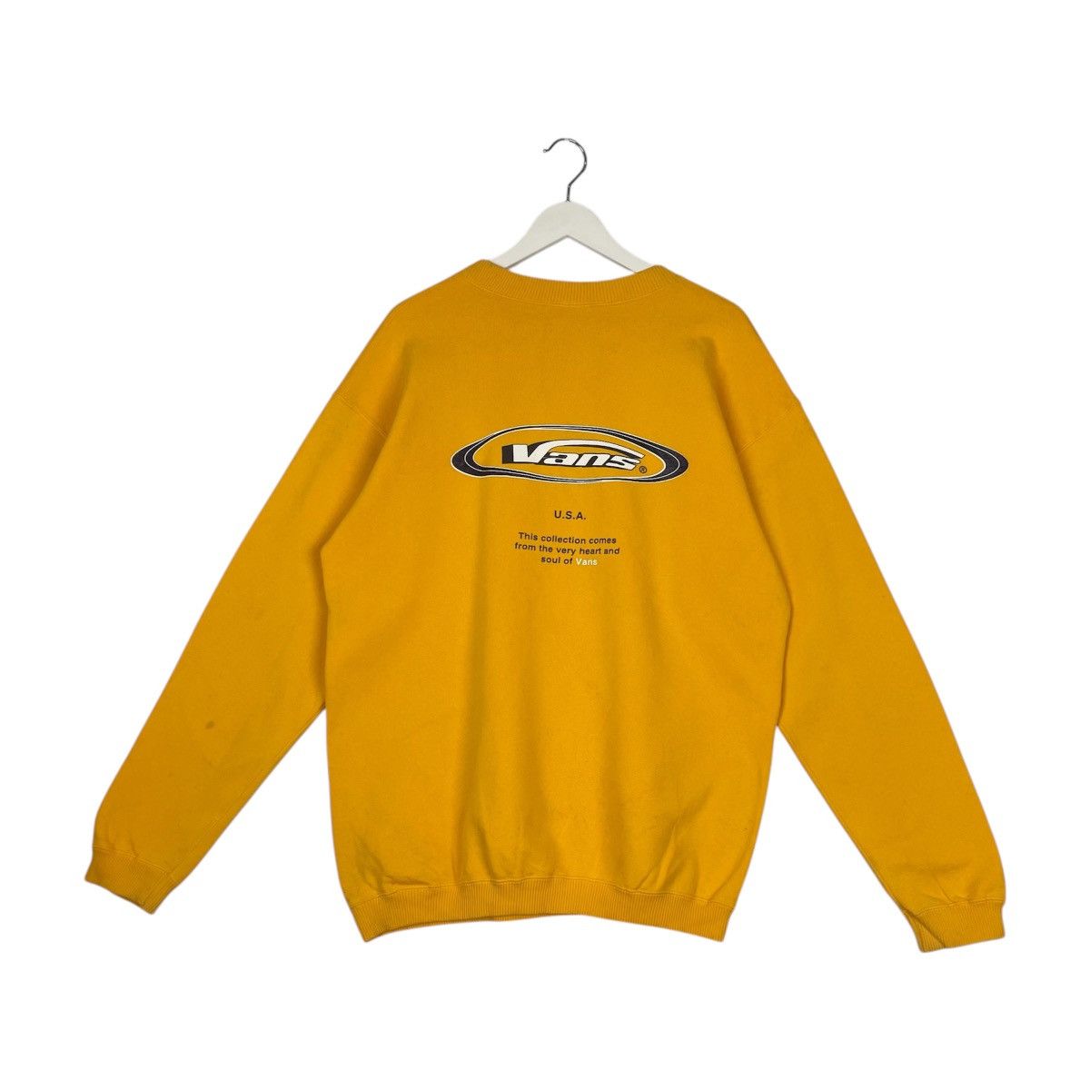 Designer × Vintage Vintage Hoodie/sweater 90s Vans Usa sweatshirt pullover - Size US L / EU 52-54 / 3 - 4 Thumbnail