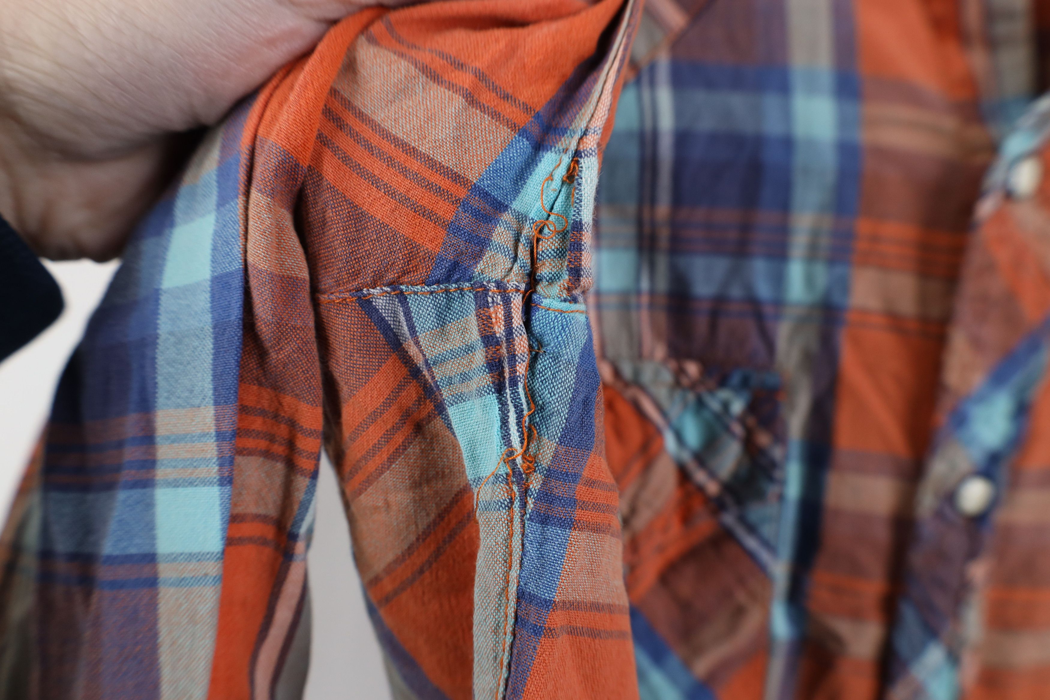 Salt Valley Vintage Salt Valley Western Madras Plaid Snap Button Shirt Size US M / EU 48-50 / 2 - 7 Thumbnail