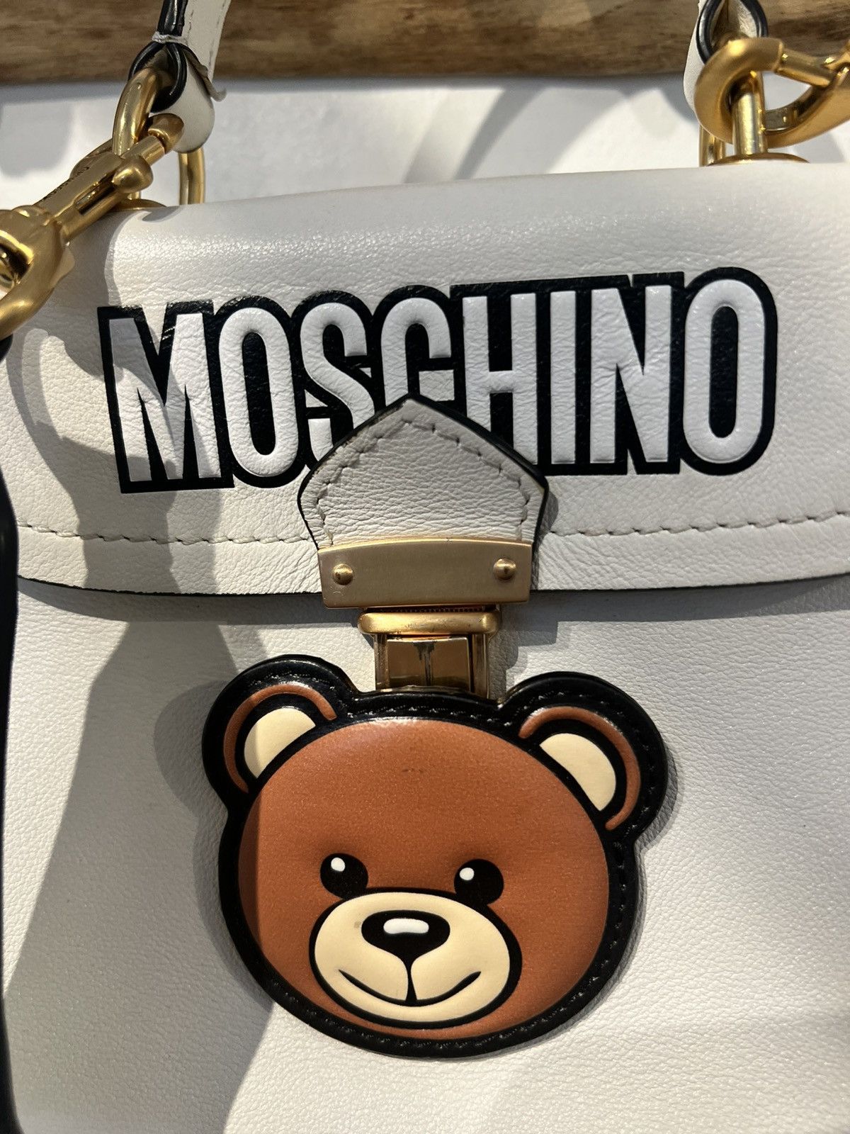 Moschino Rare Moschino Teddy Hidden Lock Two Way Bag ~ Authentic Size ONE SIZE - 2 Thumbnail
