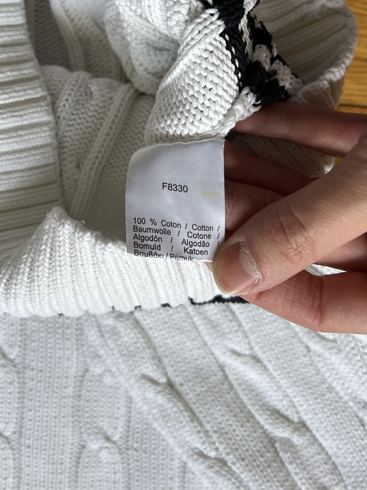 Lacoste Braid Sweater Lacoste White Small Logo Size US L / EU 52-54 / 3 - 5 Thumbnail