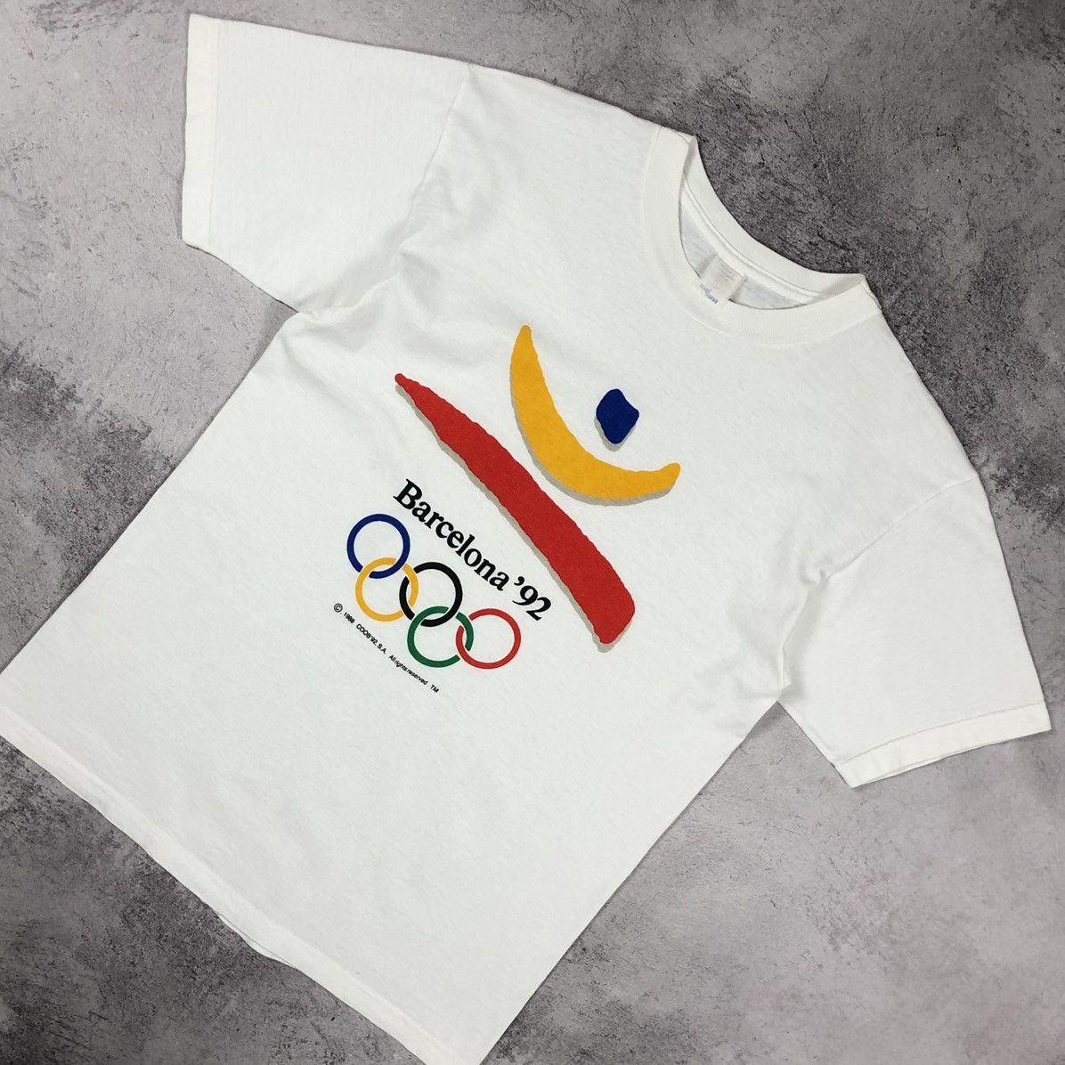 Vintage 1992 Barcelona Summer Olympics Game Tee Size US L / EU 52-54 / 3 - 1 Thumbnail