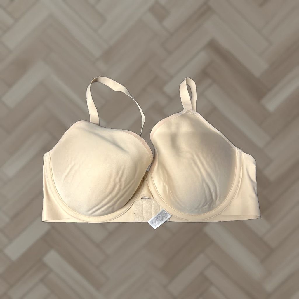 Vintage Wacoal Bra Womens 36D Beige DD Underwired T-Shirt Hook & Eye Adjustable Strap Back Closure 36 Band Opaque High Impact Unlined Solid Vintage? (Wait) Size ONE SIZE - 1 Thumbnail